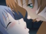  animated animated_gif blush hotaruko implied_sex kiss lowres multiple_girls non-web_source saliva saliva_trail screencap yuri 