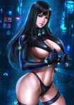  cameltoe dandon_fuga erect_nipples gantz garter no_bra pantsu shimohira_reika 