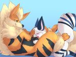  anthro arcanine blizzard_(blizzyfox) duo fellatio feral interspecies knot knotting male male/male nintendo oral oral_knotting penile pok&eacute;mon pok&eacute;mon_(species) pok&eacute;philia sex size_difference video_games xilrayne 