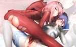  anus ass censored darling_in_the_franxx ginhaha horns ichigo_(darling_in_the_franxx) nopan pussy pussy_juice yuri zero_two_(darling_in_the_franxx) 