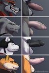  2021 anthro balls bandanna black_penis canid canine canis chart clothing diamobster digital_media_(artwork) dire_(fortnite) dragon epic_games erection fennix_(fortnite) foreskin fortnite fox fur genitals grey_background grey_body grey_scales group hair hat headgear headwear hi_res horn humanoid_genitalia humanoid_penis hybrid_(fortnite) kerchief male mammal nude orange_body orange_eyes orange_fur penis penis_lineup pink_penis polar_bear polar_patroller_(fortnite) portrait pubes reptile scales scalie side_view signature simple_background smile teeth uncut ursid ursine video_games watermark were werecanid werecanine werewolf white_body white_fur wolf yellow_sclera 