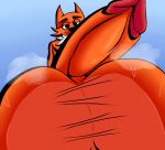  absurd_res animal_humanoid anthro balls big_balls bodily_fluids canid canid_humanoid canine canine_humanoid close-up first_person_view fox fox_humanoid genital_focus genitals hi_res humanoid infiniteshades jay_(jaythefox333) low-angle_view male mammal mammal_humanoid musk solo submissive submissive_pov sweat sweaty_balls sweaty_genitalia 