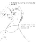 alternate_species alternate_universe beverage bodily_fluids clay_puppington container cup equid equine feral feralized furrification hasbro hi_res hooves horn kanrix magic magic_user male mammal moral_orel my_little_pony ponification sketch smile solo sweat unicorn unicorn_horn
