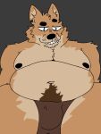3:4 anthro black_nipples canid canine chubby_male clothed clothing echo_(game) echo_(series) echo_project fennec fox humanoid jeremy_begay male mammal nipples solo underwear underwear_only unknown_artist