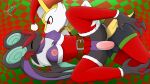 16:9 aaron_akio aaron_the_braixen abstract_background absurd_res anthro braixen breast_play breast_suck breasts christmas christmas_clothing clothed clothed_sex clothing duo exposed_breasts eyes_closed female female_penetrated generation_6_pokemon hi_res holidays looking_pleasured lying male male/female male_penetrating nintendo noivern on_side penetration pokemon pokemon_(species) red_eyes sex sucking vaginal vaginal_penetration whygenamoon widescreen