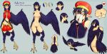 absurd_res avian blush digital_media_(artwork) european_mythology fan_character female greek_mythology harpy hi_res humanoid model_sheet mythological_avian mythology natt333 solo