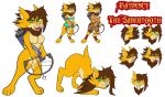  2021 anthro ass_up bow_(weapon) clothing digital_drawing_(artwork) digital_media_(artwork) doubutsu_no_sekai doubutsunosekai emotions felid feline female feral fur gesture green_eyes hair holding_object holding_weapon icons looking_at_viewer machairodontine mammal model_sheet multicolored_body multicolored_ears multicolored_fur multicolored_hair multicolored_tail multiple_poses pose ranged_weapon simple_background sofia_langly_(kaydence) solo suggestive suggestive_gesture text url weapon 