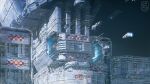  commentary dofresh english_commentary highres industrial infinite_fleet megastructure no_humans official_style outdoors scenery science_fiction space space_craft space_station 
