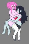 &lt;3 2023 absurd_res adventure_time areola aroused bite bite_mark bite_mark_on_breast bite_mark_on_chest bite_mark_on_leg bite_mark_on_shoulder bite_mark_on_thigh biting_breast black_hair blush bra breasts breath_cloud candy_hair canon_couple cartoon_network clothed clothing digital_drawing_(artwork) digital_media_(artwork) duo embrace female female/female grey_background hair hand_on_butt hi_res humanoid legwear living_gum long_hair looking_pleasured marceline_abadeer on_lap peach_pubby princess_bubblegum simple_background sitting_on_another sitting_on_lap thigh_highs topless topless_female topless_humanoid underwear vampire