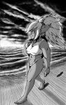  abs absurd_res beach big_breasts breasts clothing female hair hi_res humanoid humanoid_pointy_ears league_of_legends long_hair macktonight_(artist) monochrome muscular muscular_female nipple_outline pigtails poppy_(lol) riot_games seaside solo swimwear thong underwear video_games wide_hips yordle 