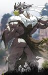 absurd_res anthro back_muscles generation_8_pokemon hi_res legendary_pokemon male muscular muscular_anthro muscular_male nintendo pitania4 pokemon pokemon_(species) solo triceps urshifu