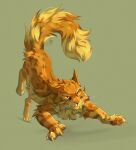 artist_wilddustt claws domestic_cat felid feline felis feral fur lionblaze_(warriors) male mammal solo warriors_(book_series) yellow_body yellow_eyes yellow_fur