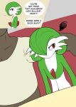 absurd_res ambiguous_gender annoyed_expression anthro chair furniture gardevoir generation_3_pokemon hand_behind_head hi_res human male mammal nintendo on_chair pokemon pokemon_(species) sitting sitting_on_chair vulapa