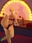 absurd_res anthro blinky_bill_(series) breasts canid canine canis clothing daisy_dingo darkito420 digital_media_(artwork) dingo female fur hair hi_res lingerie lipstick makeup mammal solo tail