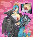 anthro areola big_breasts breasts claws dragon dreamworks duo female female/female french_kissing genitals hi_res horn how_to_train_your_dragon kissing mythological_creature mythological_scalie mythology nipples nude pussy scalie smile tail tongue tongue_out weisswinddragon wings