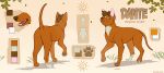 adelar_elric all_fours black_nose canid canine canis domestic_dog feral hi_res mammal model_sheet orange_body pharaoh_hound primitive_dog raised_tail rear_view side_view solo tail