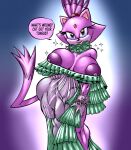  anthro big_breasts blaze_the_cat breasts clothing domestic_cat felid feline felis female genitals goudadunn hi_res mammal nipples pussy solo sonic_the_hedgehog_(series) translucent translucent_clothing wide_hips 