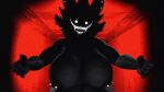 16:9 3d_(artwork) aidenz anthro backrooms_creature big_breasts black_body black_skin breasts cursed_renders_by_aidenz digital_media_(artwork) female hi_res horror_(theme) karelia_(ace_rattman) smile smiler_(the_backrooms) smiling_at_viewer solo the_backrooms widescreen