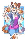  felid female hi_res luxarman mammal pancake_(character) pantherine tiger 