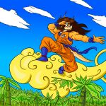 1:1 2024 5_fingers anthro aquilops banco biceps black_eyes blue_sky boots brown_hair ceratopsian clothing cosplay crossover crossover_cosplay detailed_background digital_drawing_(artwork) digital_media_(artwork) dinosaur dragon_ball female fingers flying_nimbus footwear goku goodbye_volcano_high hair horn keikogi long_hair long_tail martial_arts_uniform multicolored_body multicolored_scales muscular muscular_anthro muscular_female orange_body orange_scales ornithischian outside reptile rosa_(gvh) scales scalie sky smile snout solo spiked_tail spikes spikes_(anatomy) sportswear tail tan_body tan_scales two_tone_body two_tone_scales