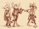  animancer clothing digitigrade_shoes dipodid hi_res jerboa luck_(animancer) mammal melee_weapon poncho rodent sketch sword weapon 