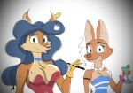  anthro breasts canid canine carmelita_fox cleavage clothed clothing diane_foxington dreamworks female fox hi_res mammal sly_cooper_(series) sony_corporation sony_interactive_entertainment sucker_punch_productions the_bad_guys 