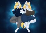  absurd_res anthro blonde_hair brother brother_and_sister bulge duo equid equine female genital_outline hair hasbro hi_res leinhart male mammal my_little_pony penis_outline sibling sister twins white_body 