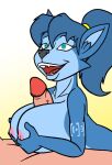  2017 anthro areola big_breasts blue_body blue_eyes blue_fur blue_hair breast_grab breasts canid canine creatiffy digital_drawing_(artwork) digital_media_(artwork) duo edit erect_nipples erection faceless_character faceless_human faceless_male female female_on_top fox fur genitals hair hand_on_breast human human_edit human_on_anthro interspecies krystal lying male male/female male_on_anthro male_on_bottom mammal markings multicolored_body multicolored_fur nintendo nipples on_back on_bottom on_top penis ponytail sex simple_background star_fox tattoo teeth titfuck tribal_markings tribal_tattoo video_games white_background 