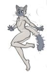  2022 anthro banoncat banoncat_(character) butt digitigrade_anthro domestic_cat felid feline felis fur hi_res looking_aside male mammal messy_tail multicolored_body multicolored_fur nude siamese side_view solo tail two_tone_body two_tone_face two_tone_fur 