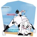  101_dalmatian_street 101_dalmatians 1:1 2024 andromorph anthro anthro_on_feral beach bent_over bestiality blush breasts butt butt_slap canid canine canis cleavage clothed clothing dalmatian dialogue digital_media_(artwork) disney dolly_(101_dalmatians) domestic_dog duo dylan_(101_dalmatians) female feral head_down_ass_up hi_res intersex larger_anthro larger_female looking_at_another male male/female mammal nude size_difference slap smaller_feral smaller_male spanish_text spanking spread_legs spreading text 