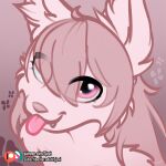  1:1 2024 anthro fur gift hair hi_res simple_background sjevi sketch solo 