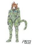 absurd_res anthro armor clothing crossover felid female flora_(twokinds) frenzy657 green_clothing halo_(series) hi_res humanoid mammal microsoft mjolnir mjolnir_armor_system pantherine science_fiction solo spartan_(halo) tiger twokinds undersuit xbox_game_studios