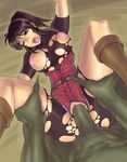  1girl claire_redfield hetero jonylaser penis resident_evil sex solo_focus torn_clothes 