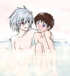  androgynous artist_request bath couple ikari_shinji male_focus multiple_boys nagisa_kaworu neon_genesis_evangelion nude yaoi 