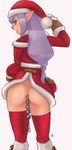  anal anal_beads ass censored christmas final_fantasy final_fantasy_xi long_hair pointy_ears prishe purple_eyes purple_hair thighhighs 