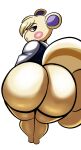  animal_crossing big_butt bottomless butt clothed clothing hi_res looking_at_viewer looking_back male mammal marshal_(animal_crossing) nathanatwar nintendo presenting rodent sciurid simple_background solo tree_squirrel video_games white_background 
