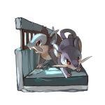  alolan_form alolan_rattata bright_pupils commentary_request dlitw fangs gen_1_pokemon gen_7_pokemon highres looking_to_the_side no_humans open_mouth pokemon pokemon_(creature) rat rattata red_eyes toes tongue white_pupils 