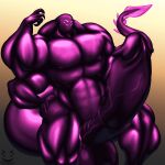  4_arms 6_eyes anthro balls big_balls big_muscles big_penis corinoch corinoch_(artist) erection flexing genitals glistening glistening_body goo_creature hi_res huge_balls huge_muscles huge_penis humanoid hyper hyper_balls hyper_genitalia hyper_muscles hyper_penis male medial_ring monster multi_arm multi_eye multi_limb muscular nipples penis pose presenting presenting_penis purple_body solo spade_tail vein veiny_penis 