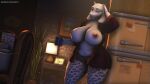  16:9 3d_(artwork) big_breasts boss_monster bovid breasts caprine clothed clothing curvy_figure darkflash23 deltarune digital_media_(artwork) female goat hi_res huge_breasts kitchen mammal one_eye_closed overweight overweight_female skimpy solo tagme thick_thighs toriel undertale video_games voluptuous wide_hips widescreen 