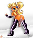  2017 5_fingers accessory activision alternate_version_at_source animal_genitalia animal_penis anthro anus armwear bandicoot big_penis biped black_nose blonde_hair blue_eyes boots breasts butt clothing coco_bandicoot crash_bandicoot_(series) edit elbow_gloves english_text equine_penis eyebrows eyelashes eyeshadow feet female fingerless_gloves fingers flower flower_in_hair footwear fur genitals gloves green_eyes gynomorph hair hair_accessory half-closed_eyes handwear herm huge_penis intersex legwear lipstick looking_at_viewer looking_back makeup mammal marsupial narrowed_eyes nude open_mouth orange_body orange_fur penis plant ponytail pussy side_boob soles solo teeth text thigh_boots thigh_highs tongue vicioustyrant video_games 