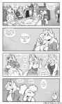 2024 2_horns abby_(canisfidelis) absurd_res amy_(canisfidelis) anthro antlers avian beak biped bird black_and_white bottomwear breasts canid canine canis canisfidelis clara_(canisfidelis) clothed clothing comic corvid corvus_(genus) crow deer domestic_dog eliza_(canisfidelis) eyebrows eyes_closed eyewear female floppy_ears fluffy fluffy_ears fluffy_hair glasses group hair hair_over_eye herding_dog hi_res holding_object horn humphrey_(canisfidelis) jacket jewelry long_hair looking_at_another male mammal maned_wolf monochrome neck_tuft necklace new_world_deer one_eye_closed open_mouth oscine pants passerine pastoral_dog poodle reindeer seashell_(canisfidelis) shirt skirt solo tongue topwear trio tuft welsh_corgi