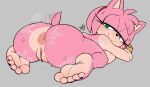 2024 a1x1az amy_rose anthro anus bent_over blue_eyes bodily_fluids breasts butt dripping eulipotyphlan eyelashes female genital_fluids genitals green_eyes half-closed_eyes hedgehog hi_res looking_at_viewer lying mammal musk musk_clouds narrowed_eyes nipples nude nude_anthro on_front pink_anus pussy pussy_juice_drip rear_view sega short_tail signature solo sonic_the_hedgehog_(series) sweat tail tail_motion tailwag thick_thighs vaginal vaginal_fluids
