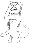  absurd_res after_bath anthro clothed clothing dragon fur furred_dragon hi_res looking_at_viewer male partially_clothed solo towel underwear unit_no04 