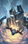  aircraft airplane artist_collaboration clenched_hand comic_cover cover_image decepticon fighter_jet kieran_oats mecha mecha_focus military_vehicle no_humans official_art ramjet rex-203 robot science_fiction smoke space star_(sky) the_transformers_(idw) transformers 