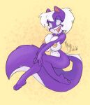 bent_legs breast_squish breasts feet female hi_res mammal mephitid mike_and_melissa minxydoodle pinup pose skunk smile solo squish wide_hips