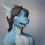  absurd_res ambiguous_gender anthro bisexual bust_portrait dragon drake_(disambiguation) female girly hi_res male portrait scalie simple_background solo veramundis water 