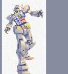  commentary_request gundam kou_(mechalog) machinery mecha mecha_focus mobile_suit mobile_suit_gundam no_humans robot rx-78-2 science_fiction solo v-fin yellow_eyes 
