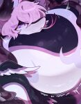 2025 after_vore ambiguous_gender equid equine feral forked_tongue generation_5_pokemon head_on_belly head_on_own_belly hi_res keldeo kemono legendary_pokemon mammal nintendo pokemon pokemon_(species) serperior smile solo tianhua tongue vore xiaohen_(zhang_gun)