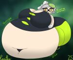 2025 6:5 absurd_res animal_humanoid belly big_belly big_breasts big_butt black_clothing black_dress black_footwear black_shoes blurred_background bottomwear breasts butt cephalopod cephalopod_humanoid clothing colored deep_navel dialogue digital_media_(artwork) dress english_text eyelashes female footwear gloves green_background green_bottomwear green_clothing green_hat green_headwear green_pants grey_hair gurgle_(sound_effect) hair hand_on_belly hand_on_own_belly handwear hat headgear headwear hi_res huge_belly huge_breasts huge_butt humanoid humanoid_pointy_ears hyper hyper_belly hyper_breasts hyper_butt inkling looking_at_viewer marie_(splatoon) marine marine_humanoid mollusk mollusk_humanoid morbidly_obese morbidly_obese_female morbidly_obese_humanoid motion_lines navel nintendo not_furry obese obese_female obese_humanoid onomatopoeia open_mouth overweight overweight_female overweight_humanoid pants pointy_ears reathe red_mouth rumbling_stomach shaded signature simple_background solo sound_effects splatoon talking_to_viewer tan_body tan_ears tan_skin teeth text tight_clothing white_clothing white_gloves white_handwear yellow_eyes
