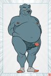 absurd_res anthro barazoku belly big_(disambiguation) clothing curvaceous curvy_figure erection father footwear fur genitals hairy hi_res horny_(disambiguation) male mammal muscular muscular_anthro muscular_male overweight overweight_anthro overweight_male parent penis polar reefeezex sex slightly_chubby socks solo ursid voluptuous 